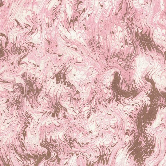 Pink & Gold Marbled Print Italian Paper ~ Tassotti